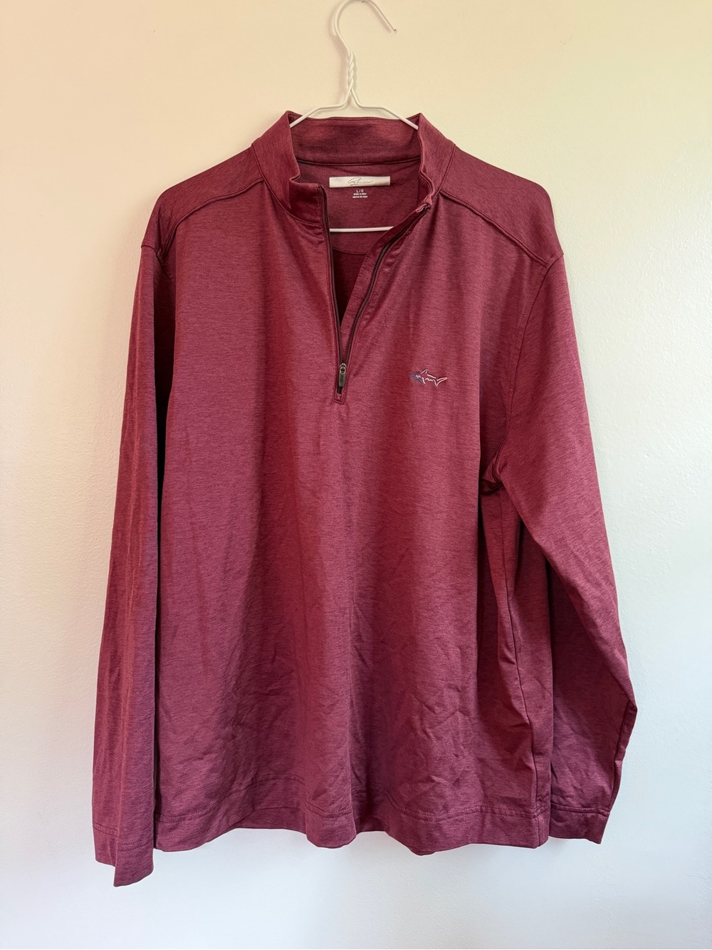 Greg Norman Collection Men's Maroon 1/4 Zip Pullover